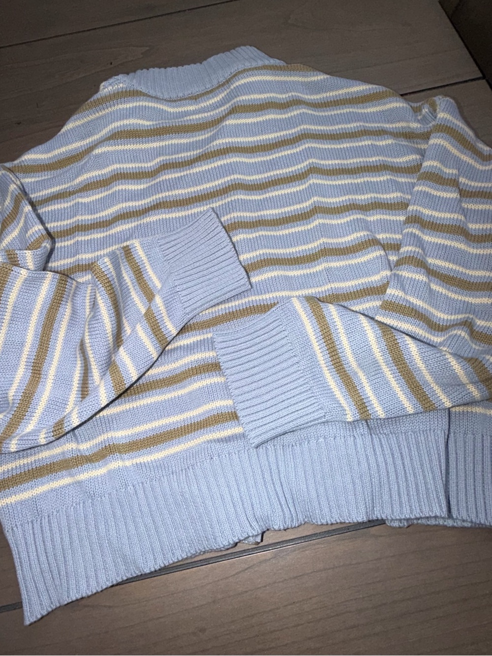 Set Active Weekend Knit Weekend Stripe Funnel Zip Palmetto Small Brand New - Picture 13 of 15